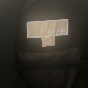 Micheal Kors Black Coat size 14. Worn only once. Wrapping is still on the zipper